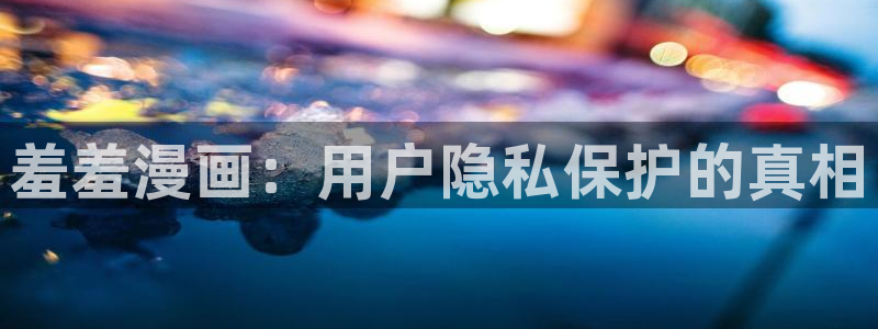 禁漫天堂网：羞羞漫画：用户隐私保护的真相